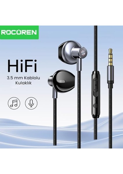 3.5mm Girişli Mikrofonlu Kablolu Kulak Içi Kulaklık modelleri