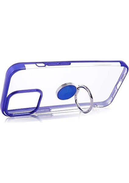 Kny Iphone 13 Pro Kılıf 4 Köşe Renkli Yüzüklü Gess Silikon Mavi fiyatları