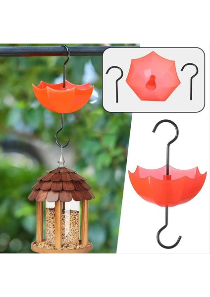 Sinek kuşu besleyici tuzağı kancaları Dışarıdaki sinek kuşu besleyicileri için çok fonksiyonlu açık depolama rafı karınca karınca koruyucusu (Yurt Dışından)