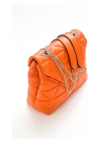 Kadın MLNY Turuncu Kapitone Çanta