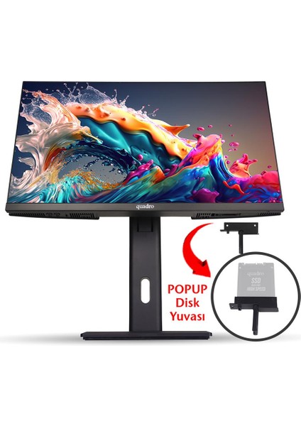 Quadro Expanse Aı B224 25165 23.8" IPS Ci5 12450H 16GB 512GB Nvme SSD Ob VGA Freedos Aıo P.izi fiyatları