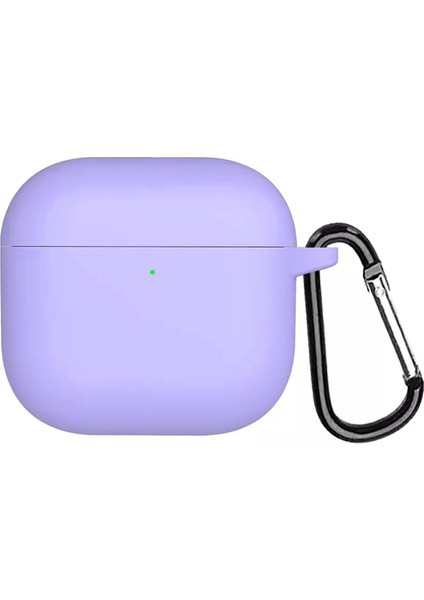 Airpods 4 Kılıf Askılı Mat Silikon Lila [airpods 4 ile Uyumlu Kılıf - Lila]