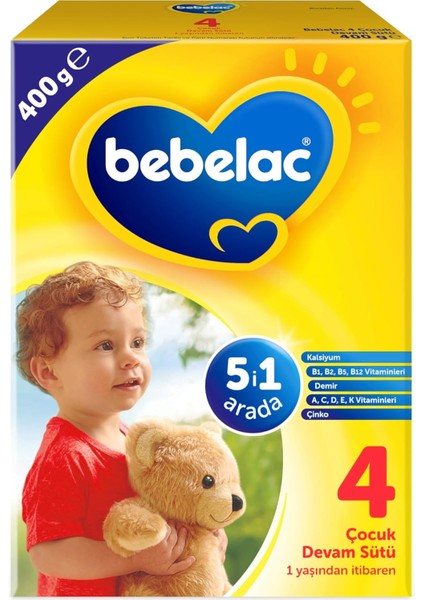 Bebelac 4 Çocuk Devam Sütü 400 G 1 Yaş+
