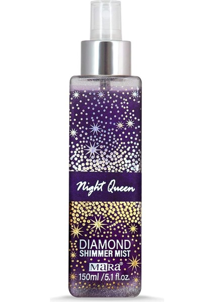 Mara Kozmetik IMM212.267 Night Queen Diamond Shimmer Mist Vücut Spreyi Silver
