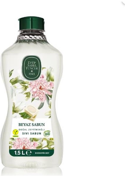 Eyüp Sabri Tuncer 1,5lt Beyaz Sabun Doğal Zeytin Yağlı Sıvı Sabun Pet Şişe