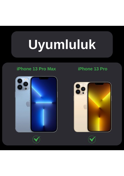 iPhone 13 Pro Max / 13 Pro Safir Temperli Kamera Lens Koruyucu