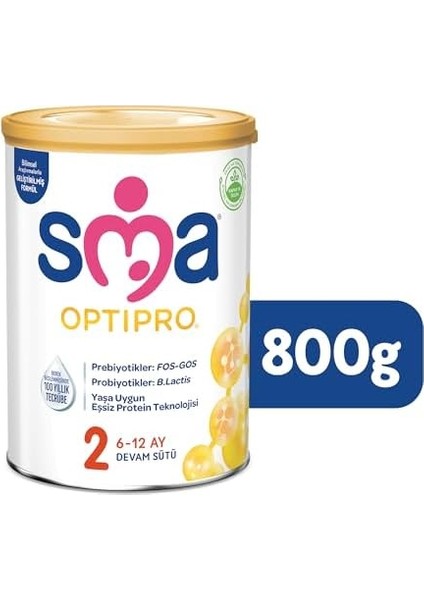 Sma Optipro 2 Devam Sütü (6-12 Ay, 800 G x 3 Adet) fiyatları