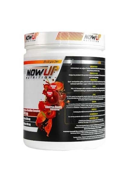 Nowup Nutrıtıon Arginine Tozu 360 gr – Vişne & Böğürtlen Aromalı - 60 Servis - Antrenman Öncesi Takviye modelleri