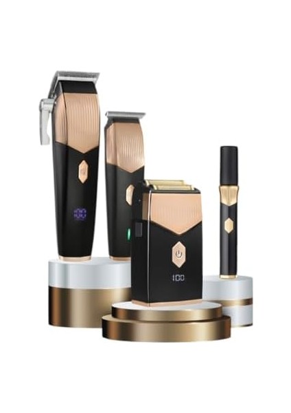 Powertec TR-5600 Pro 4in1 Set Saç-Sakal&ense&vücut-Günlük Sakal-Burun&kulak(4'lü Şarj Standı ve Önlük Hediye)