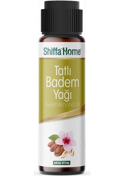Shiffa Home Tatlı Badem Yağı 50 ml – Soğuk SIKIM,%100 Saf Bitkisel Yağ, Cilt ve Saç Bakımı Için, E Vitaminli Doğal Nemlendirici, Kaş Kirpik Bakım Yağı