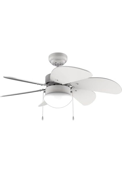 KCF280 60W 30 Inç Ahşap 6 Kanatlı Lambalı Avizeli Ipli Tavan fiyatları