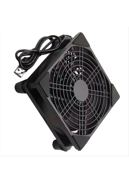 120mm Fan Yönlendirici Soğutma Fanı DIY PC Soğutucu Kutu TV Kablosuz Sessiz DC 5V Güç USB 12cm Vidalı Koruyucu Net (Yurt Dışından)
