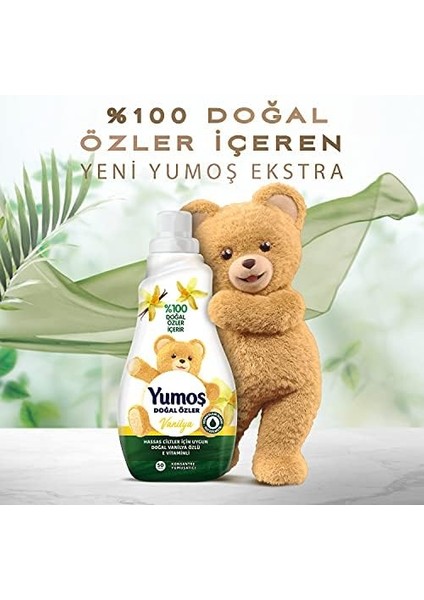 Yumoş Konsantre Çamaşır Yumuşatıcısı Vanilya 1200 ml 50 Yıkama 1 Adet
