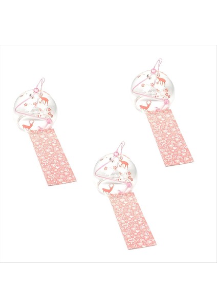 Japon Rüzgar Zil Kolye Cam Kapağı Doğum Güvencesi Ev Dekorasyonu, Sakura Deer (Yurt Dışından)