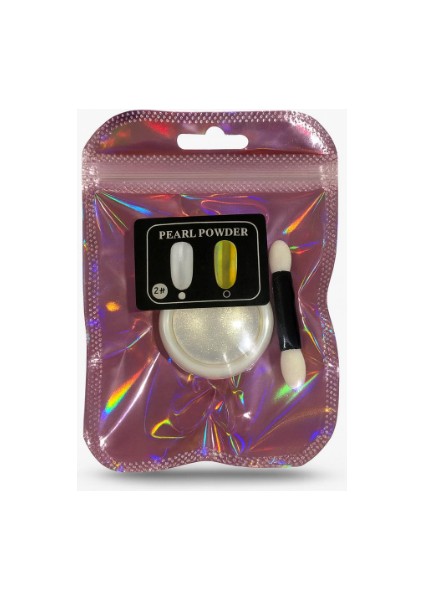 Pearl Powder Inci Tozu | Ayna Etkili Tırnak Tozu - Beyaz Işıltılı 3 Adet fırsatları