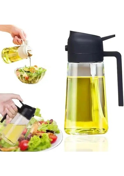 Çift Fonksiyonlu Yemek Yağı Için Yağ Püskürtücü, Yağ Püskürtme ve Dökme, Yağ Püskürtme Şişesi, Yağ Için Cam Sprey Yağdanlık modelleri