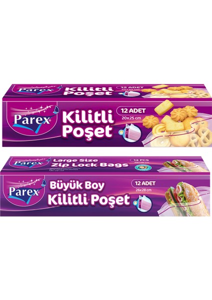 Kilitli Buzdolabı Poşet 3 Büyük 3 Küçük Paket fiyatları