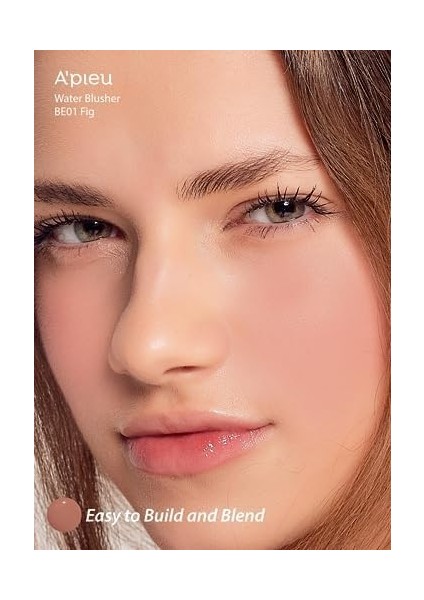 A'pıeu Meyve Kokulu, Nemlendirici, Doğal Görünümlü Sıvı Allık Juicy-Pang Water Blusher BE01 modelleri