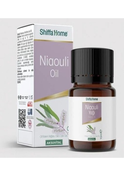 Shiffa Home Niaouli Yağı 10 ml |%100 Saf Uçucu Yağ | Cilt Bakımı, Aromaterapi ve Masaj Için | Melaleuca Viridiflora