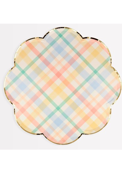 - Spring Dinner Plates - Yeri Tabaklar - L - 8'li