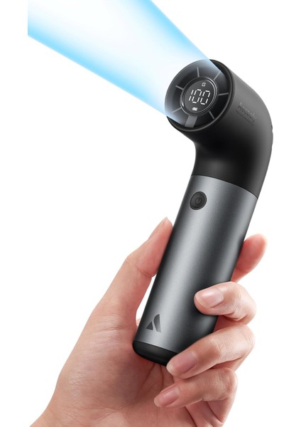 Taşınabilir Taşınabilir Fan, Güçlü Turbo Mini Fan, 19000 Rpm Yüksek Hızlı Aero Pro, 15H Maksimum Soğutma Süresi, 6 Hız Kılıf, Cep Şarj Edilebilir Kişisel Küçük Seyahat Hediyeleri