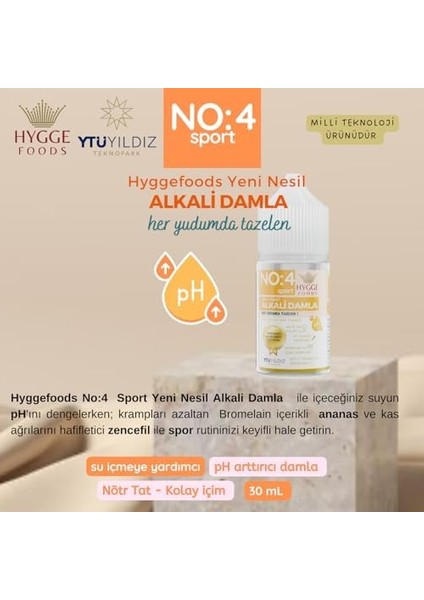 Hyggefoods Yeni Nesil Alkali Damla No:4 Sport Yüksek Antioksidanlı Ph Arttırıcı Su Içmeye Yardımcı modelleri