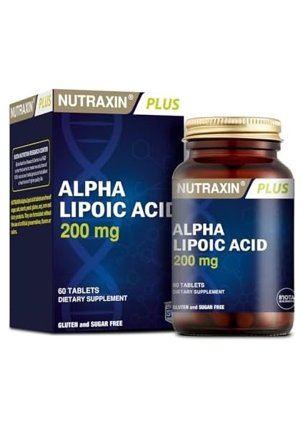 Nutraxin Plus Alpha Lipoik Asit 200 Mg Içeren Takviye Edici Gıda (1 x 60 Kapsül)