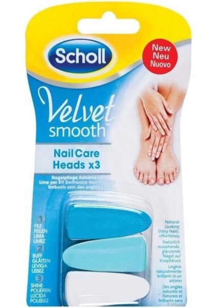 Scholl Velvet Smooth Tırnak Bakım Başlıkları 3lü