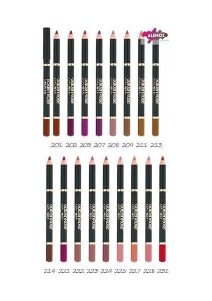 Golden Rose Lipliner NO:223 - Ruj modelleri