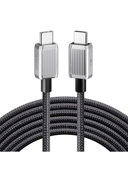 60W 3A Pd Type-C To Type-C Hızlı Şarj ve Kablosu 1.5 Metre Siyah