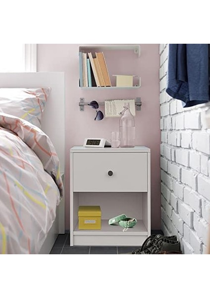 KMD110-BEYAZ Tek Çekmeceli Komodin modelleri