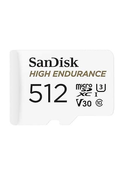 Çizgi Kamera ve Ev Izleme Sistemleri Için Adaptörlü 512GB Yüksek Dayanıklılık Video Microsdxc Kartı - C10, U3, V30, 4K Uhd, Micro Sd Kart - SDSQQNR-512G-GN6IA fiyatları