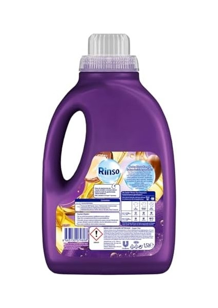 Rinso Sıvı Çamaşır Deterjanı Komple Bakım Serisi Argan Özü Tüm Renkliler Için 1.5 L
