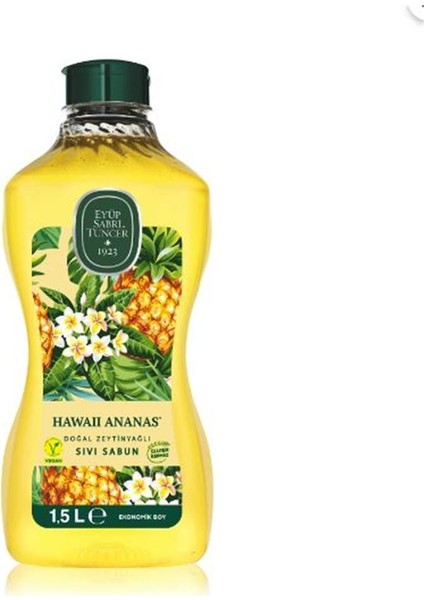Eyüp Sabri Tuncer 1,5lt Hawaii Ananas Doğal Zeytin Yağlı Sıvı Sabun Pet Şişe