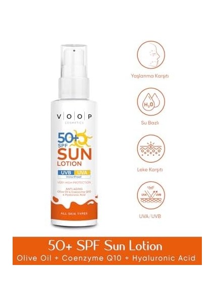 Voop Vücut Güneş Kremi 50 Spf - 150 ml & Güneş Sonrası Krem - 150 ml | Ikili Set modelleri