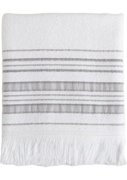 Derin Yüz Havlusu 50X90 Cm, Beyaz/açık Gri/koyu Gri