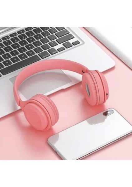 Ritmo Kulak Üstü Kablolu Kulaklık Katlanabilir Js-80 (Pembe) modelleri
