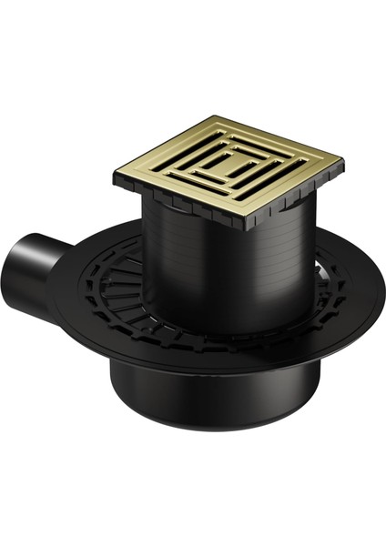 V- Kare 5607316 Yalıtımlı Duş Kanalı Yandan Çıkışlı Dk 800 Kapak Parlak