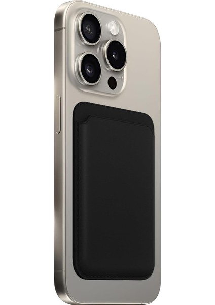 Için ile Uyumlu Cüzdan Manyetik Kartlık Yenilenmiş V2 Güçlü Mıktanıs ile Süper Yapışma ve Sağlam Tutuş (Siyah, Klasik)