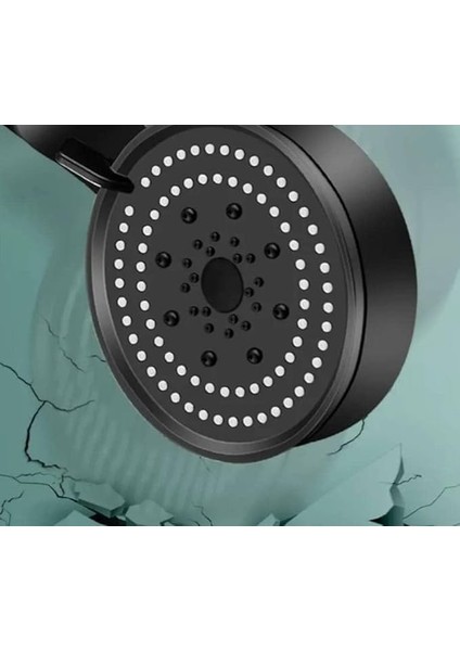 Yüksek Basınçlı Duş Başlığı 5 Fonksiyonlu Ayarlanabilir Siyah modelleri