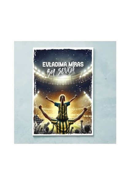 Sarı Lacivert Taraftarlara Özel Kanvas Tablo modelleri