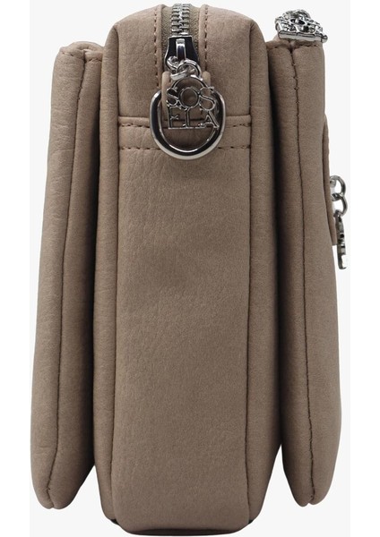 67-7175 Kadın Çarpraz Askılı Çanta-Kum