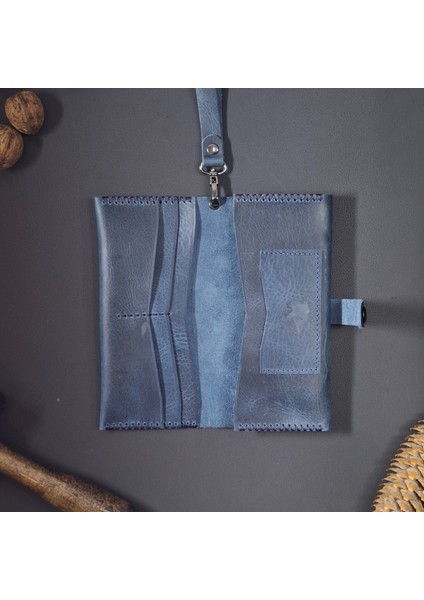 Uzun Cüzdan Bilek Askılı Gerçek Deri El Yapımı Telefon Çantası indirimleri