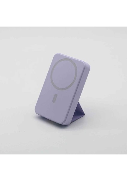 Manyetik Kablosuz Powerbank Şarj Cihazı, LED Ekranlı, PD22.5W Hızlı Şarj, Usb, ve Type-C Çıkışlı, Güç Göstergeli