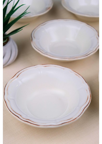 Porselen Antik Stoneware Çorba Kasesi 15,50CM 6 Kişilik 6 Parça modelleri