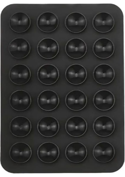 Vakumlu Silikon Telefon Tutucu – Kaymaz Vantuzlu Yapışkanlı | Tüm Cep Telefonları Için Uyumlu