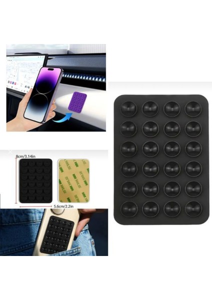 Vakumlu Silikon Telefon Tutucu – Kaymaz Vantuzlu Yapışkanlı | Tüm Cep Telefonları Için Uyumlu fiyatları