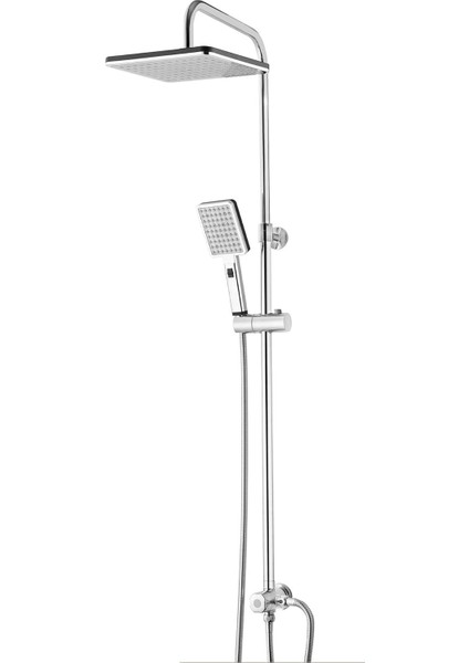 Paslanmaz Çelik Yüksekliği Ayarlanabilir Yağmur Duş Seti