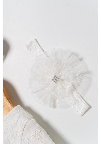 Kız Bebek Mevlütlük Dantelli Elbise Bandanalı fiyatları