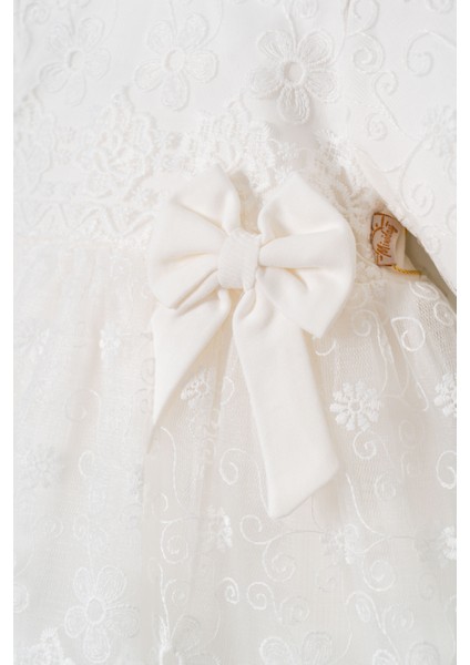 Kız Bebek Mevlütlük Dantelli Elbise Bandanalı indirimleri